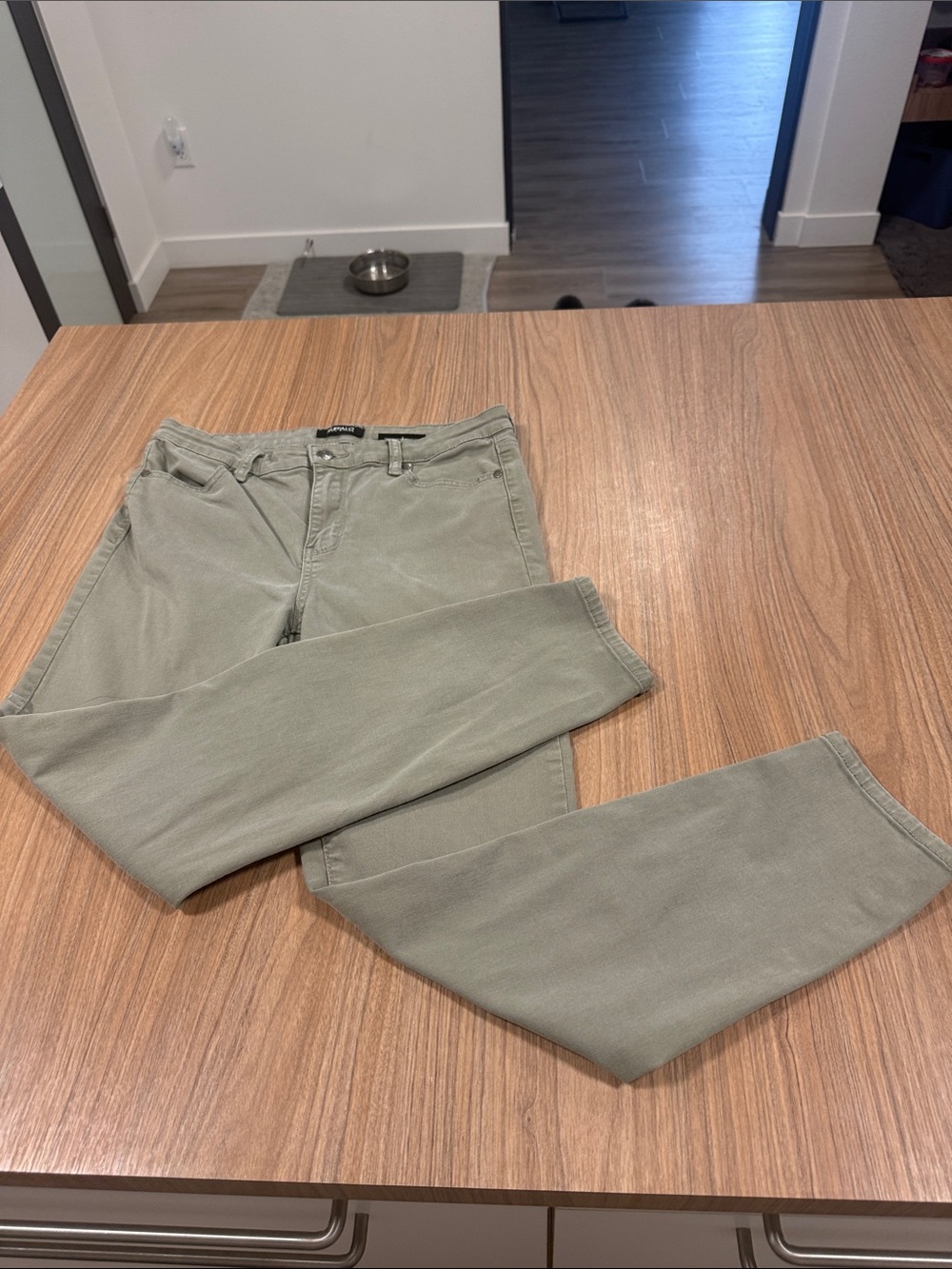 Olive green jeans